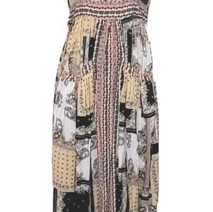Matilda Jane Adventure Begins Perfect Paisley Boho Style Maxi Dress Small New